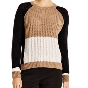 Weekend Max Mara Chunky Colorblock Wool Sweater